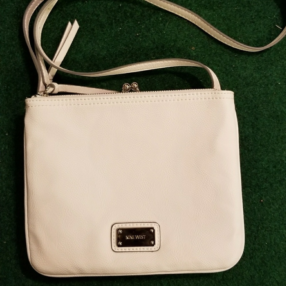 Nine West cross body white purse